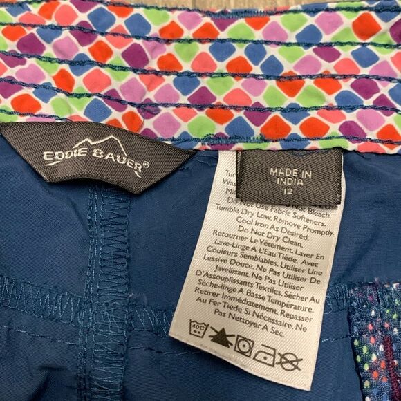 Eddie Bauer Travel Hiking Capri Ruffled Drawstring Lightweight‎ Utility Pants - Picture 3 of 6